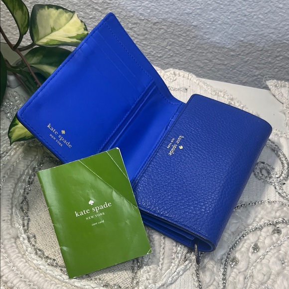 Kate Spade New York Blue Tri-Fold Wallet - Picture 14 of 16